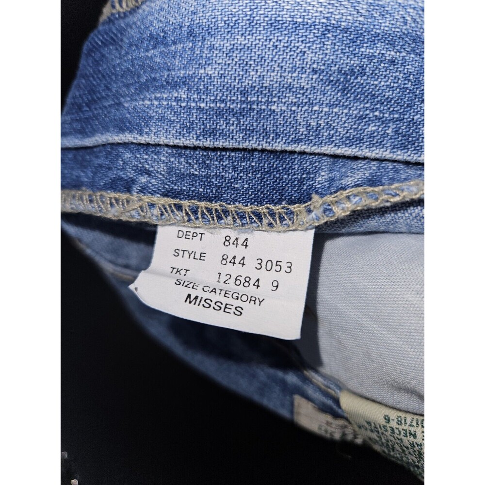 VTG St Johns Bay Y2K 90s Denim Midi Skirt Back Slit Sz 16 - Picture 4 of 4